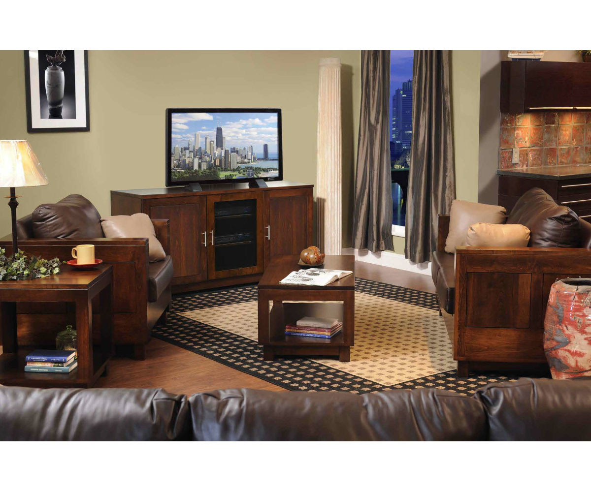 La-Salle Urban Enclosed End Table with Magazine Rack - Image 3