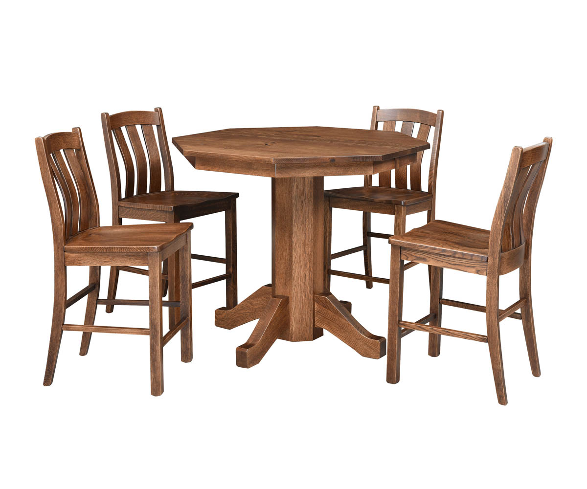 Shaker Single Pedestal Pub Table - Image 2