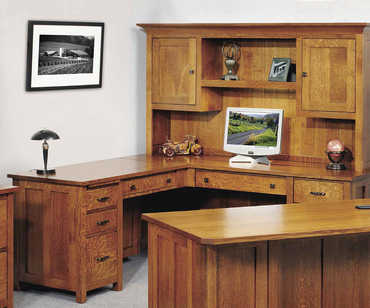 Coventry Mission Lateral File Cabinet With Hutch - Image 3