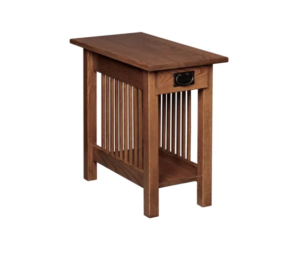 Mission Chair Side Table With Drawer