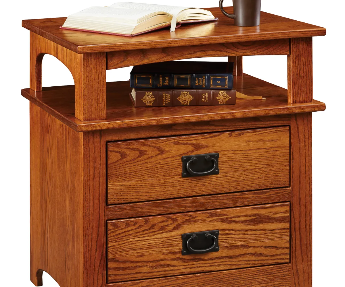 Mission 2 Drawer Nightstand - Image 4